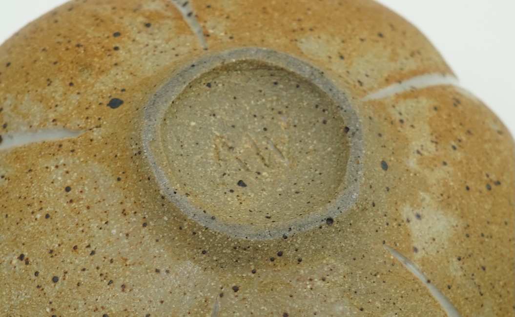 Alan Wallwork (1931-2019): A stoneware 'Seed Pod' vase